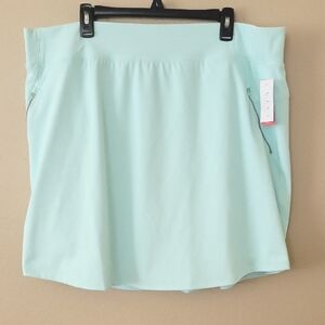 LIVI Active Mint Trouser Knit Athletic Skort Sporty Outdoor - Size 22/24